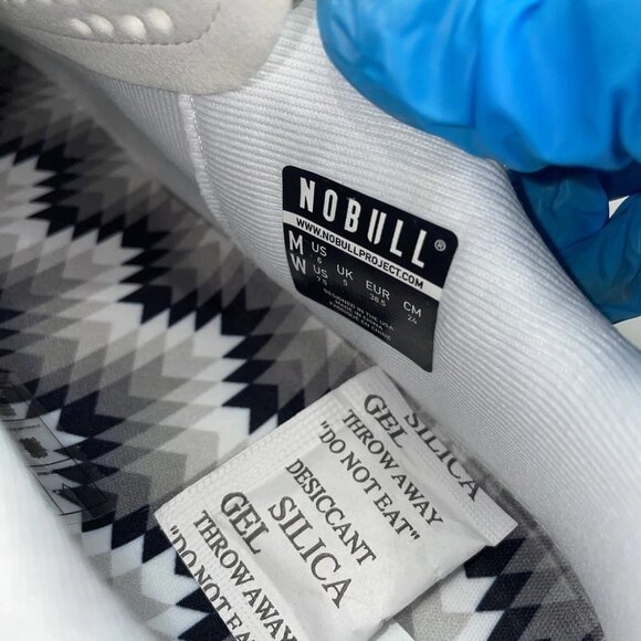 NEW NOBULL Outwork Training Shoes White Graphic M6 / W7.5 CrossFit Sneakers - Picture 3 of 10